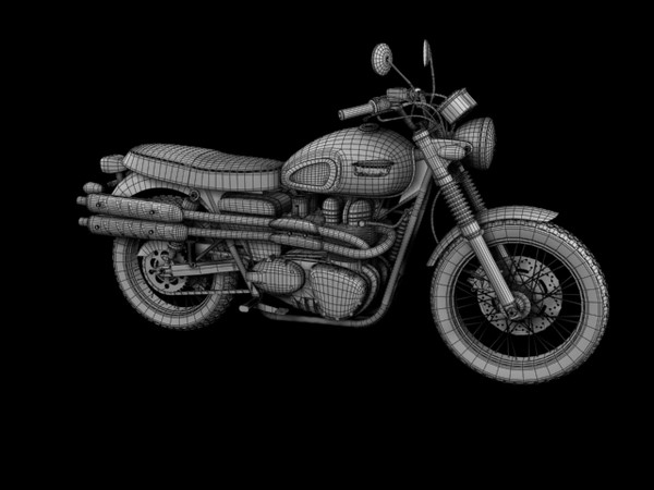 triumph scrambler 900 2012 3d model - Triumph Scrambler 900 2012 by Gonzo_3d